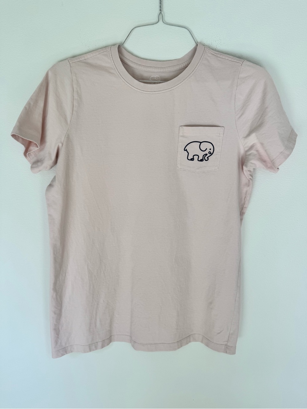 Light Pink Ivory Ella T-Shirt with Pocket- Like New, Size Medium